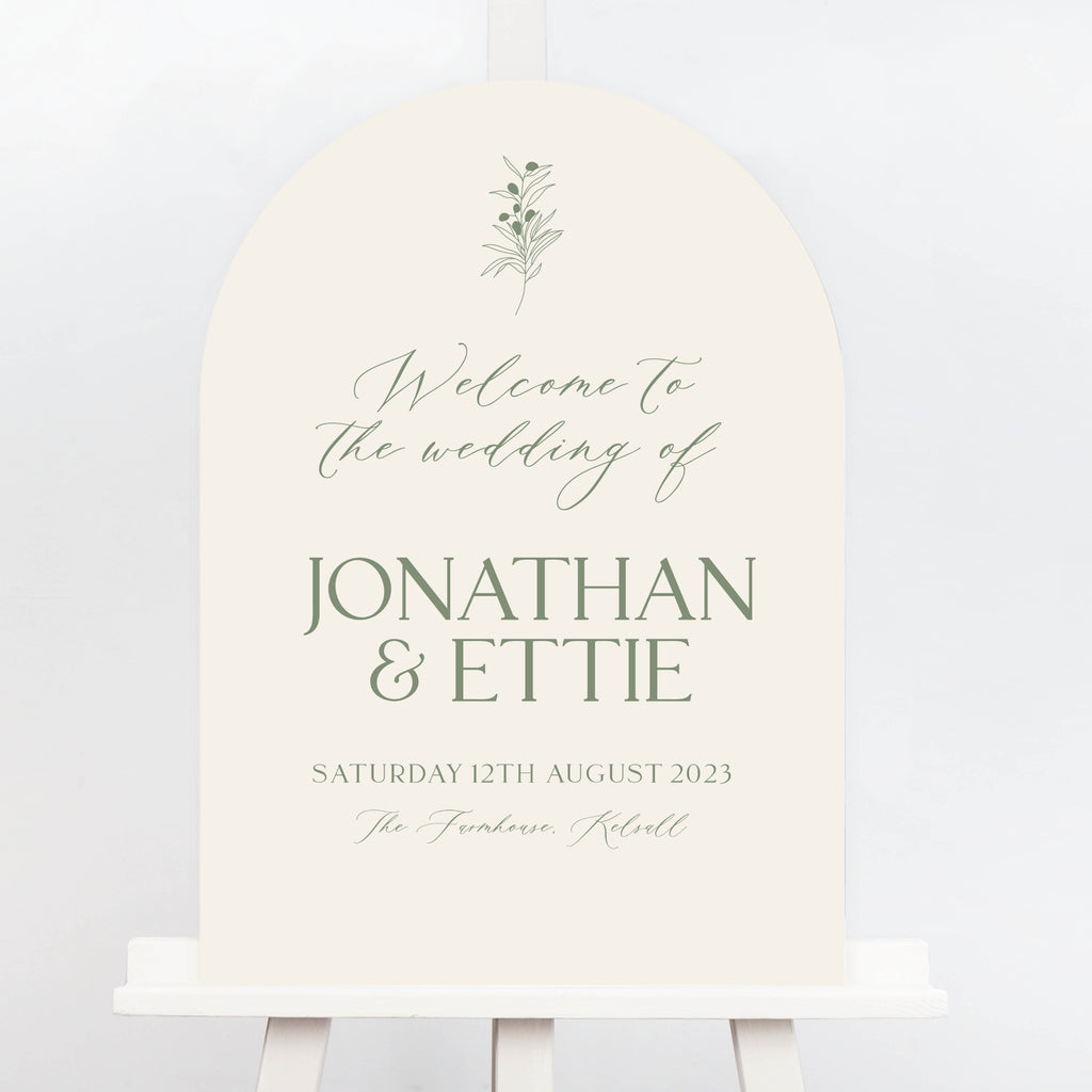 Ettie Arch Wedding Table Plan