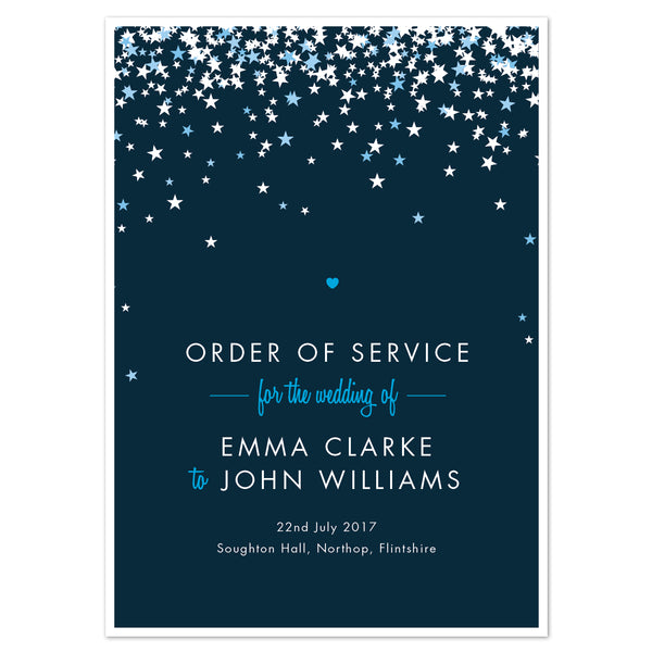 Bella Order of Service booklets - Project Pretty