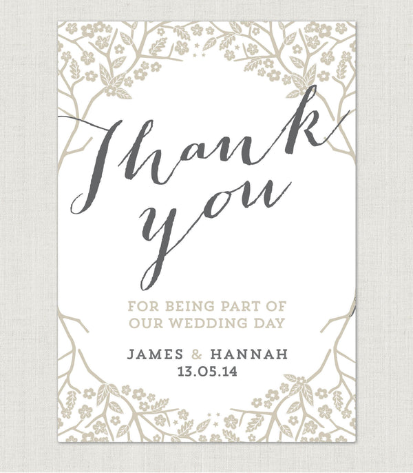 Enchanted Forest Thank You Card - Project Pretty