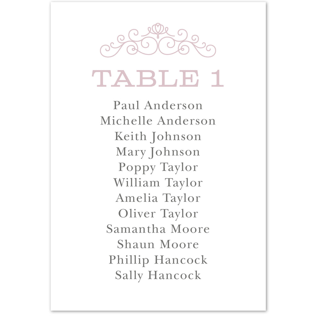Eva table plan cards - Project Pretty